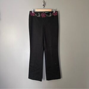 Vintage 90s Tibi Embroidered corduroy pants